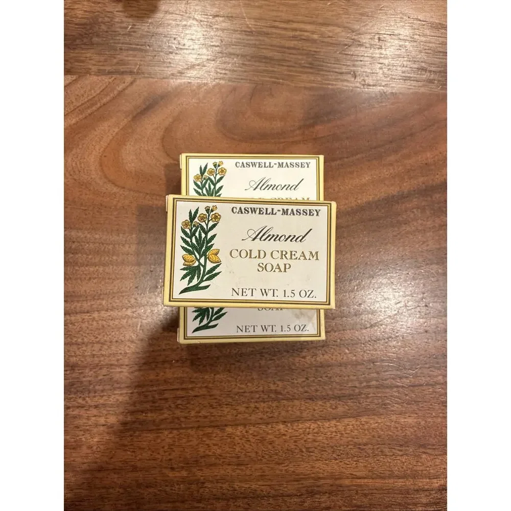 Caswell-Massey Almond Cold Cream Soap, Vintage, 3 Bars, 1.5 oz Each